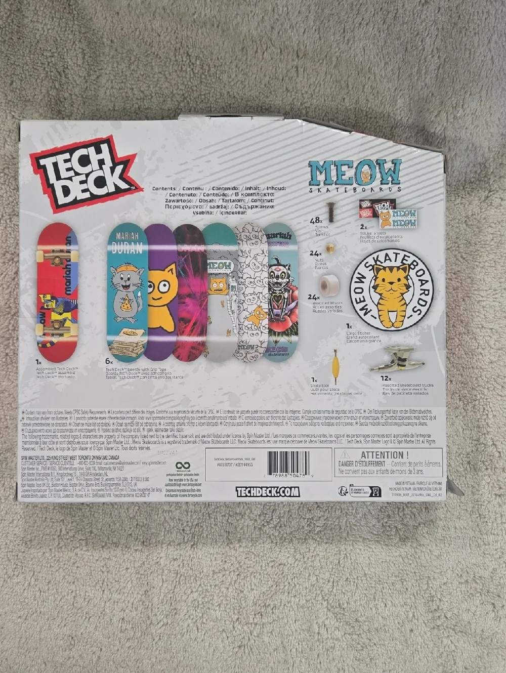 TECH DECK Meow Power Pack Fingerboard Set - Multi-Color - NEW IN PACKAGING